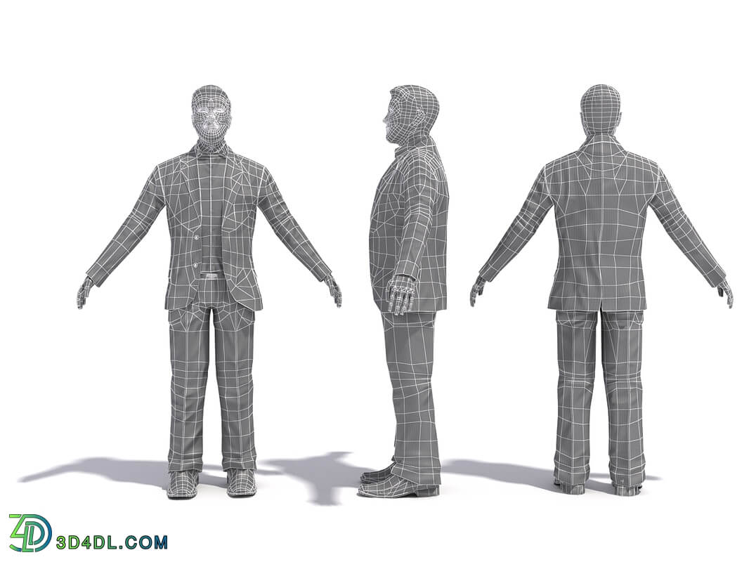 3D People Vol01 Male 03 Pose t