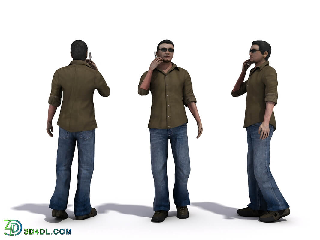 3D People Vol01 Male 04 Pose a