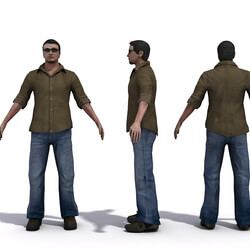 3D People Vol01 Male 04 Pose t 