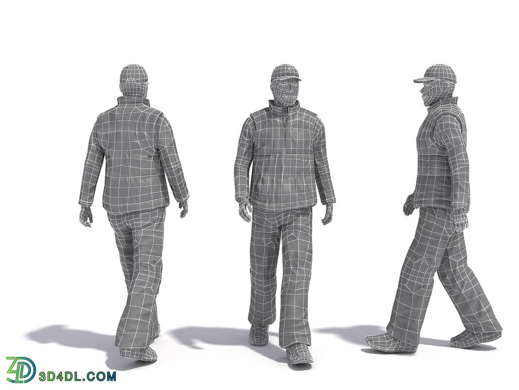 3D People Vol01 Male 05 Pose a