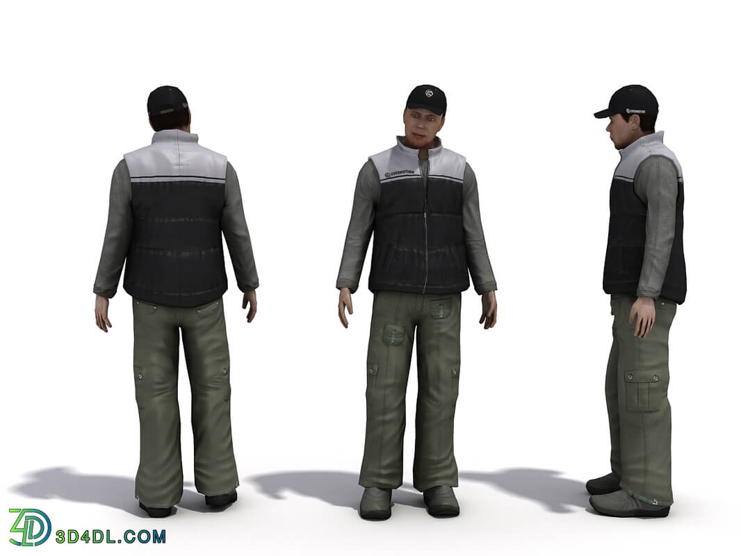 3D People Vol01 Male 05 Pose b