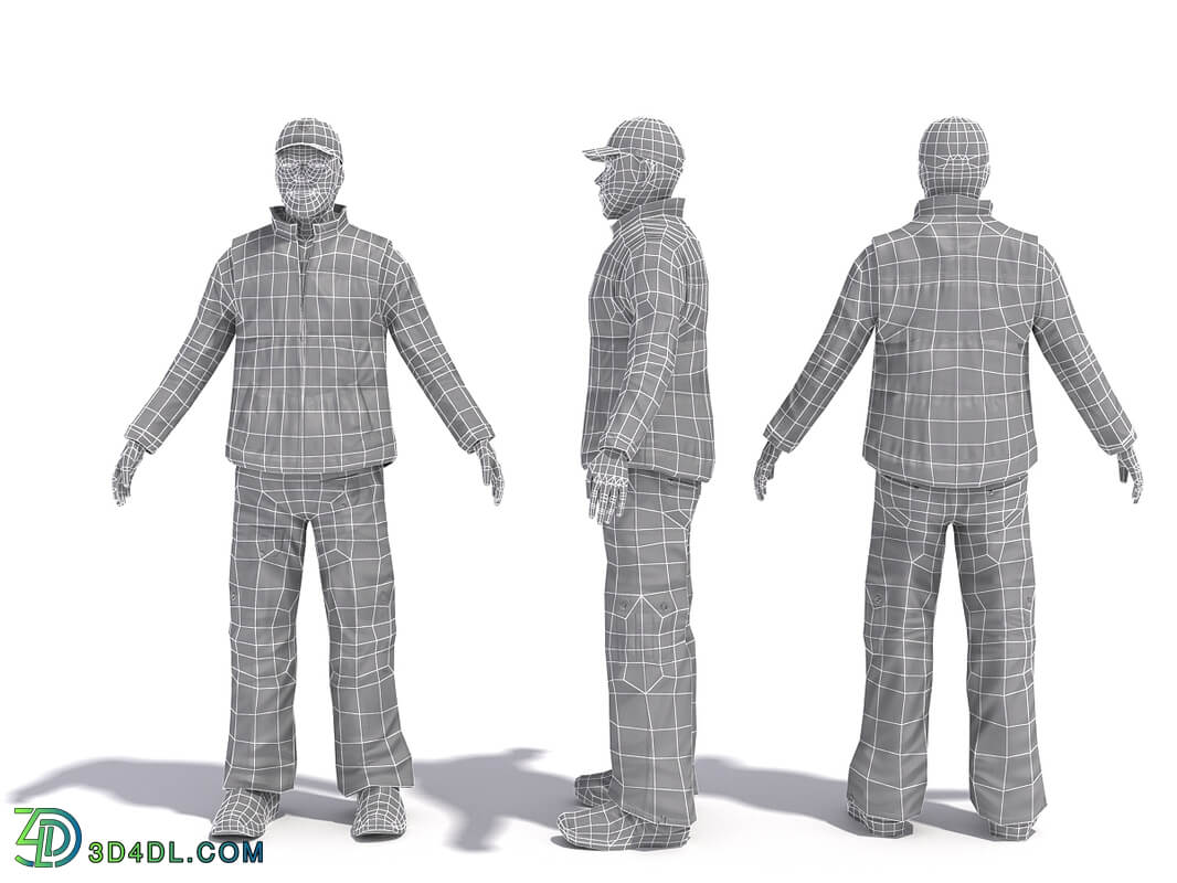 3D People Vol01 Male 05 Pose t