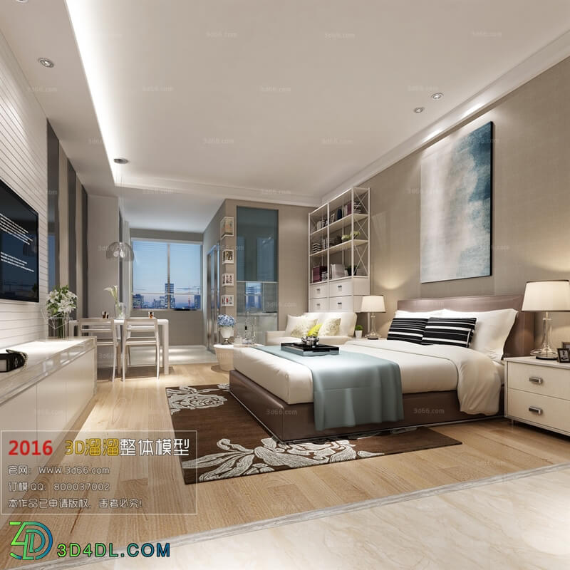 3D66 2016 Modern Style Bedroom 1258 A006