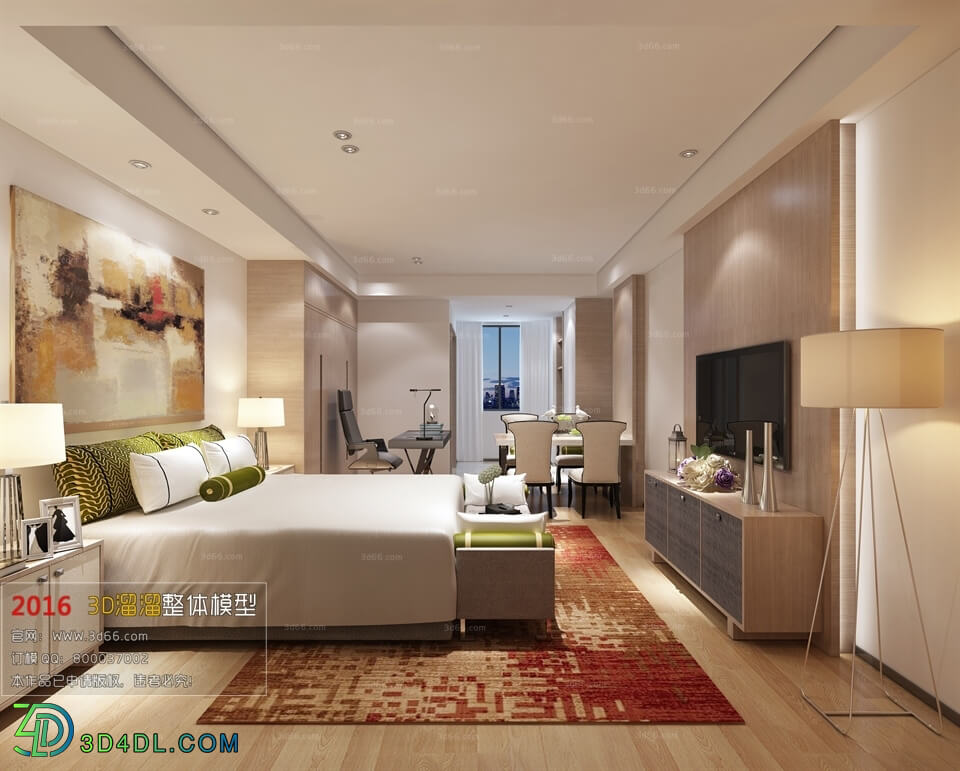 3D66 2016 Modern Style Bedroom 1259 A007