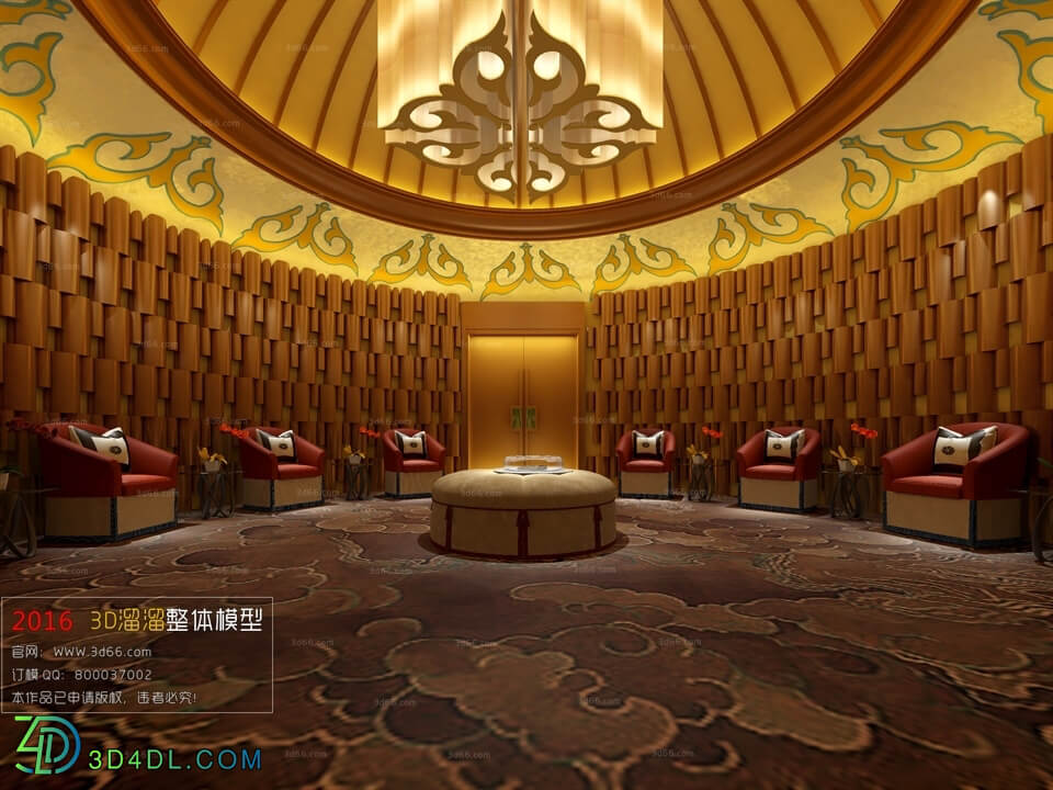 3D66 2016 Tibetan Style Conference Room 1784 L001