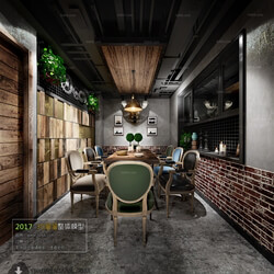 3D66 2017 Industrial Style Dining Room 2593 128 