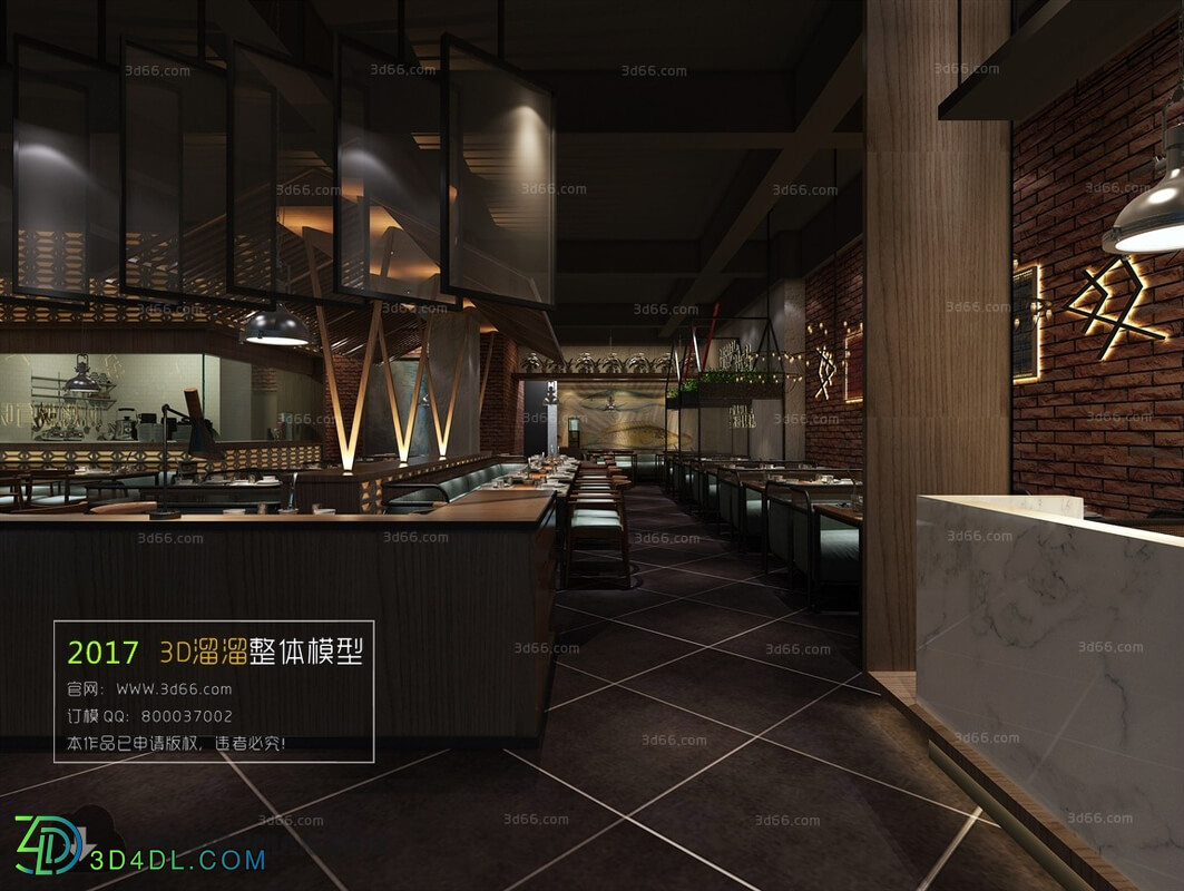 3D66 2017 Industrial Style Restaurant 3204 055