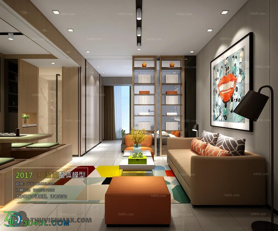 3D66 2017 Modern Style Living Room 2053 002