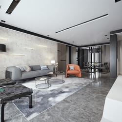 3D66 2020 Living Room Modern Style A001 