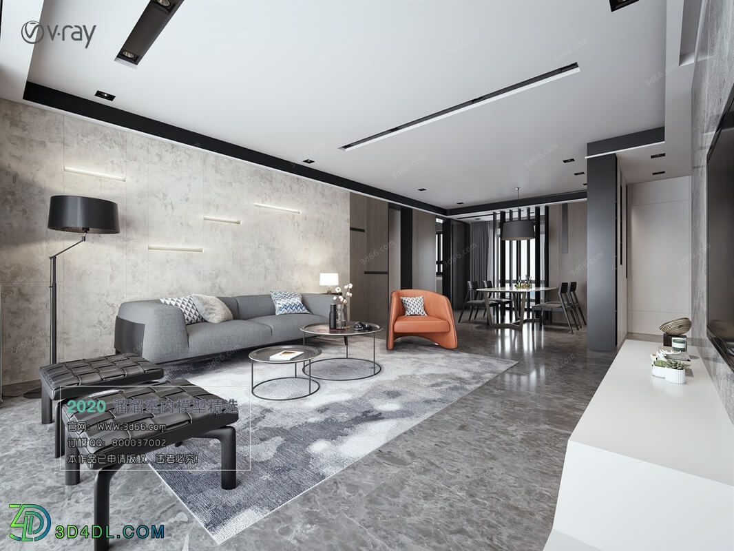 3D66 2020 Living Room Modern Style A001