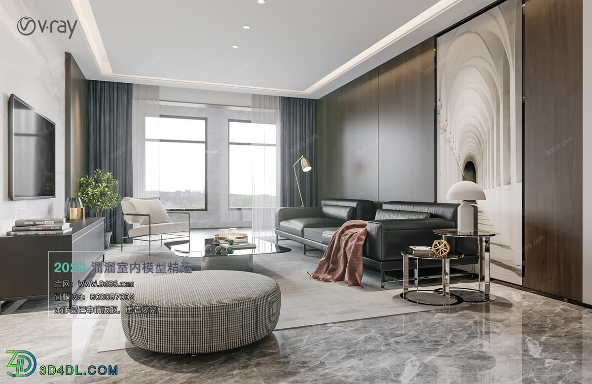 3D66 2020 Living Room Modern Style A002