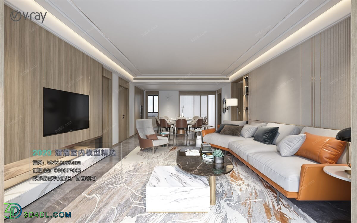 3D66 2020 Living Room Modern Style A005