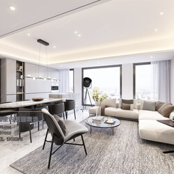 3D66 2020 Living Room Modern Style A006 