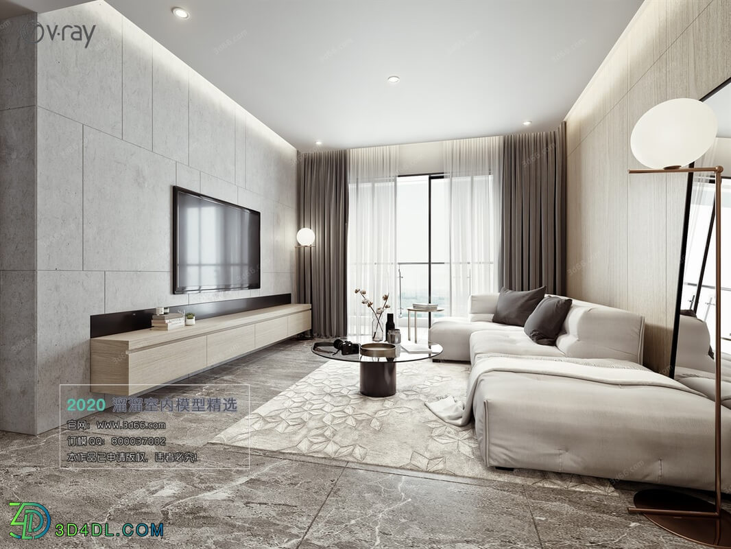 3D66 2020 Living Room Modern Style A008