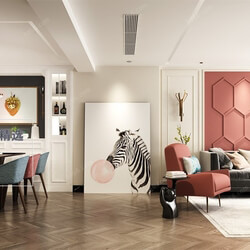 3D66 2020 Living Room Modern Style A009 