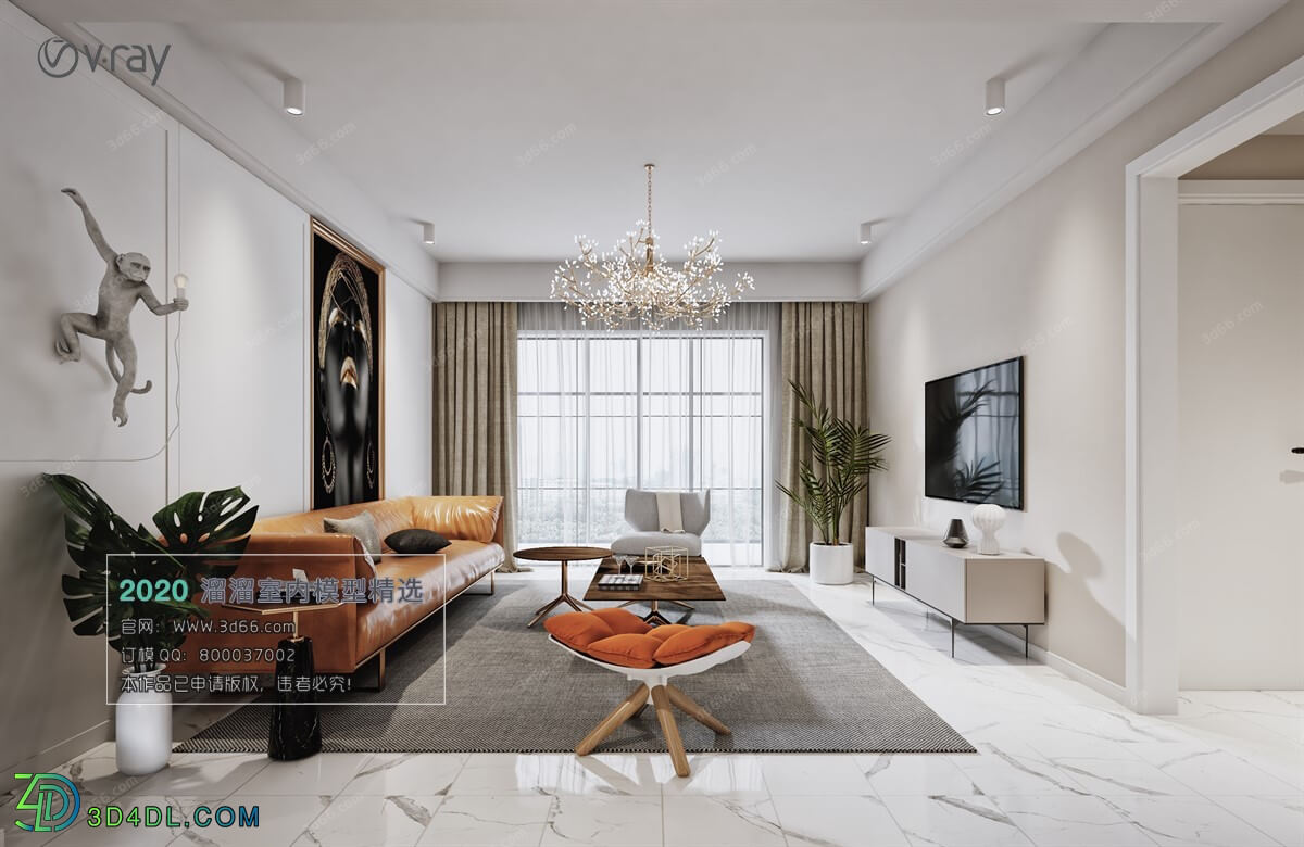 3D66 2020 Living Room Modern Style A014
