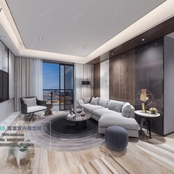 3D66 2020 Living Room Modern Style A018 