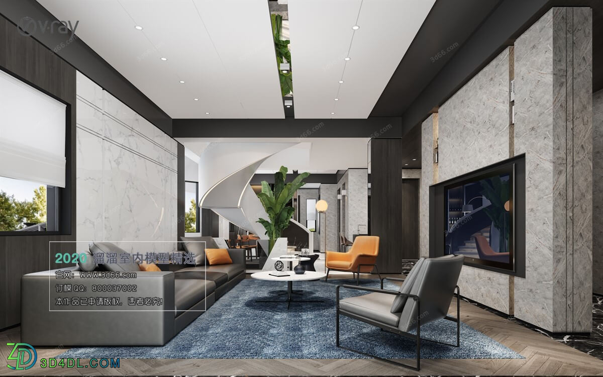 3D66 2020 Living Room Modern Style A019