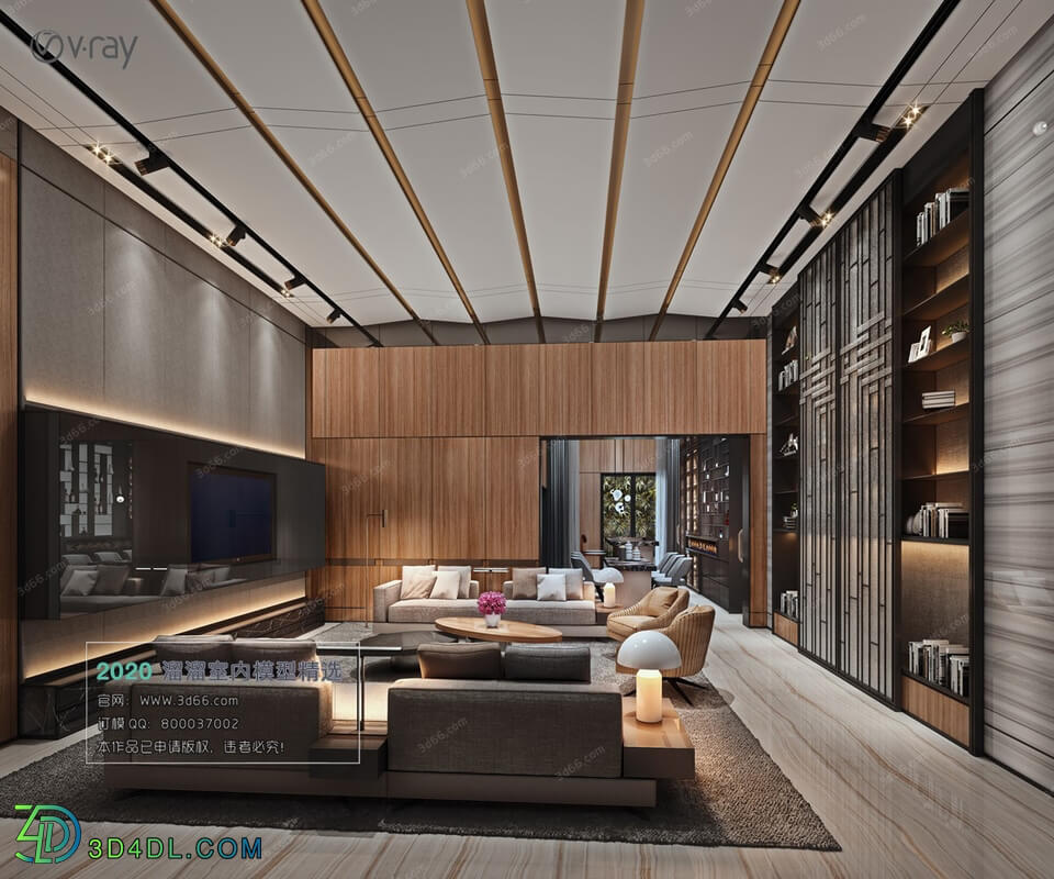 3D66 2020 Living Room Modern Style A023