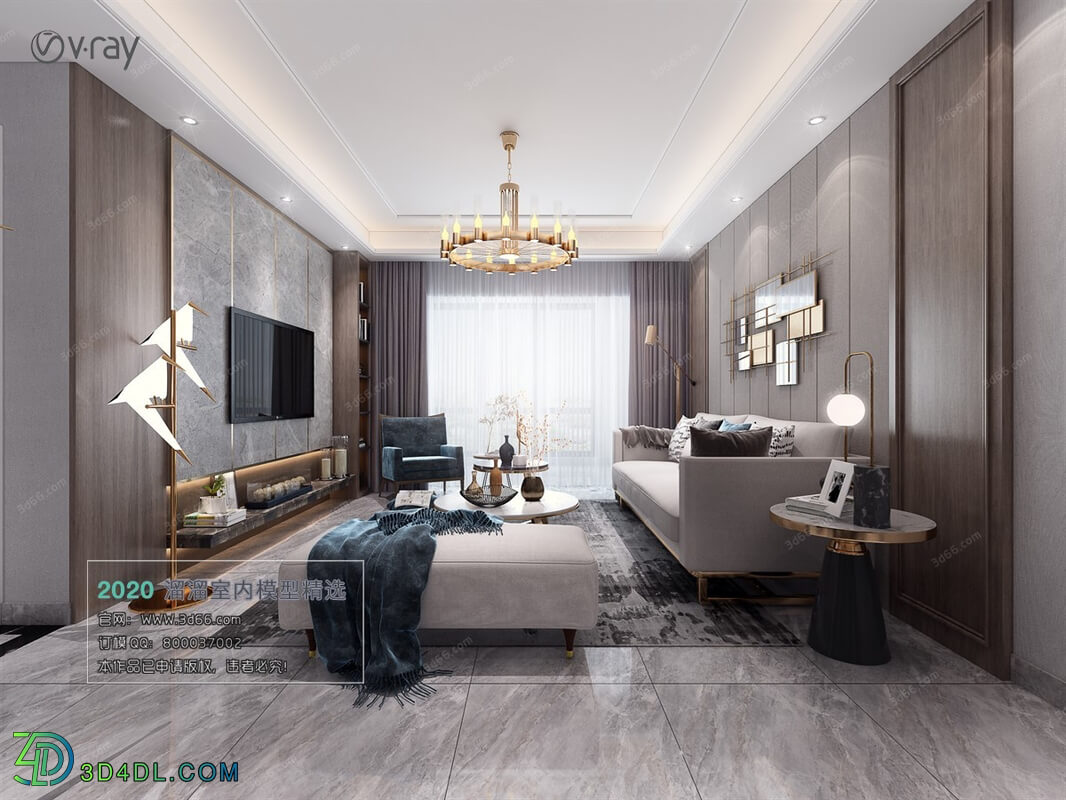 3D66 2020 Living Room Modern Style A025