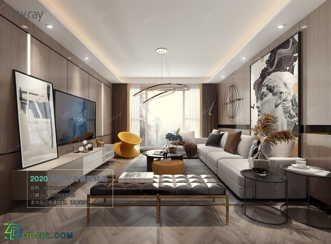 3D66 2020 Living Room Modern Style A026