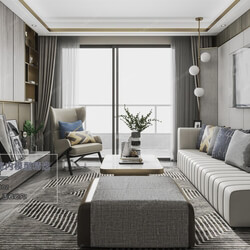 3D66 2020 Living Room Modern Style A027 