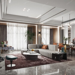 3D66 2020 Living Room Modern Style A029 