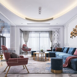 3D66 2020 Living Room Modern Style A036 