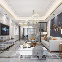 3D66 2020 Living Room Modern Style A038 