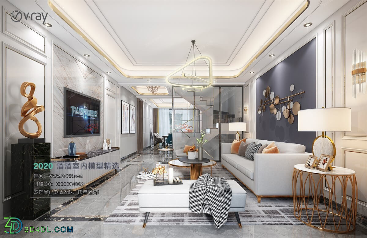 3D66 2020 Living Room Modern Style A038