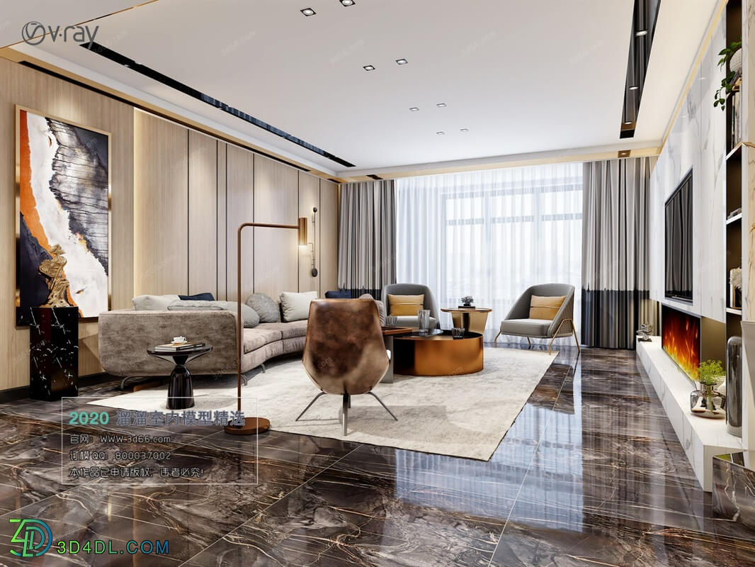 3D66 2020 Living Room Modern Style A042
