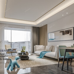 3D66 2020 Living Room Modern Style A048 
