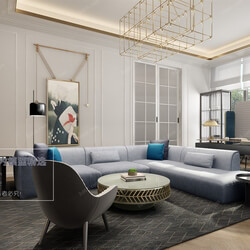 3D66 2020 Living Room Modern Style A054 