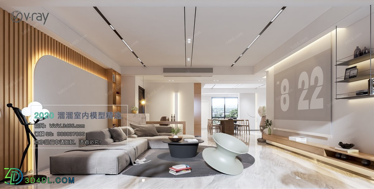 3D66 2020 Living Room Modern Style A058
