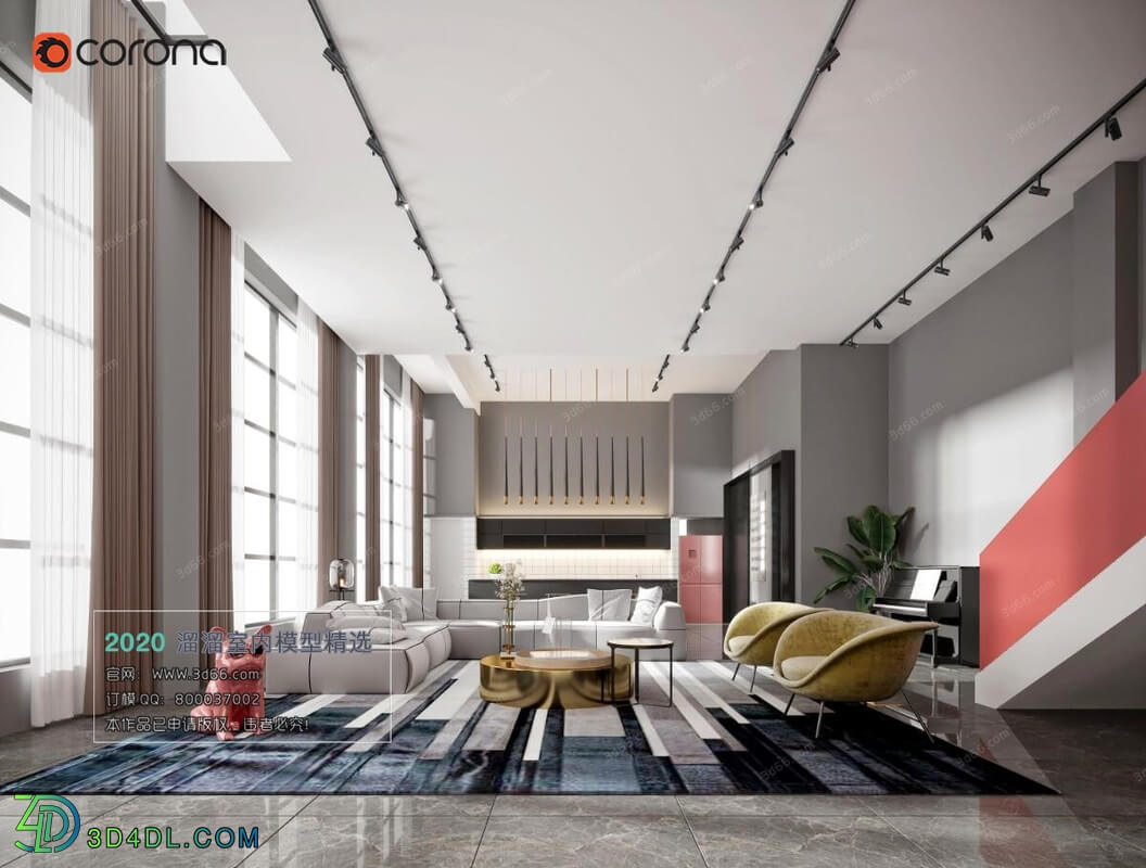 3D66 2020 Living Room Modern Style A063