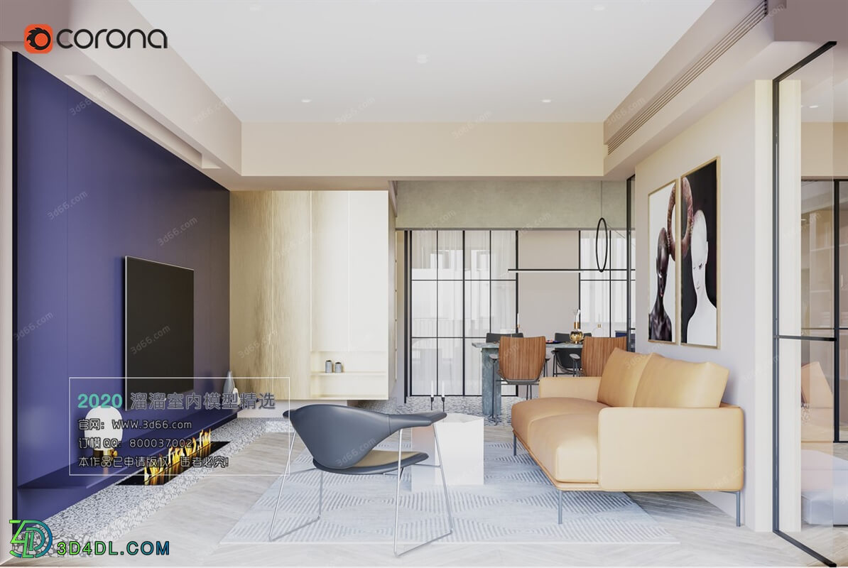 3D66 2020 Living Room Modern Style A064