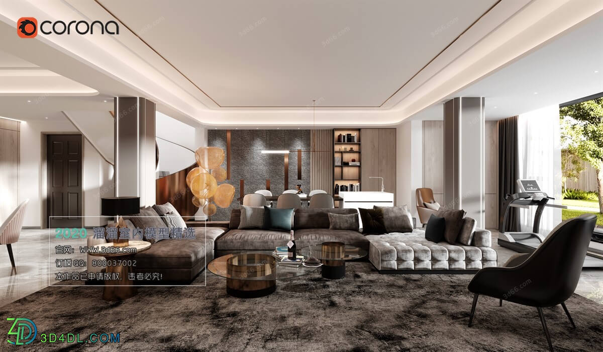 3D66 2020 Living Room Modern Style A067