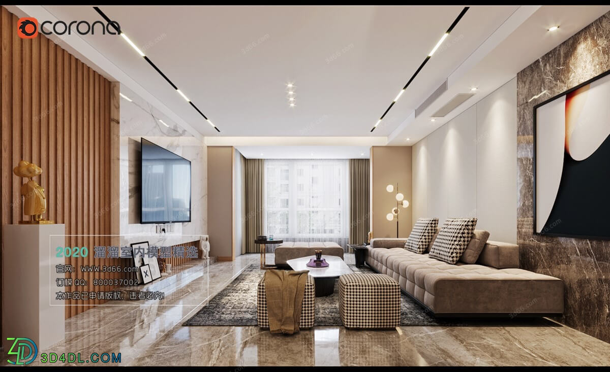 3D66 2020 Living Room Modern Style A072