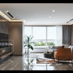 3D66 2020 Living Room Modern Style A076 