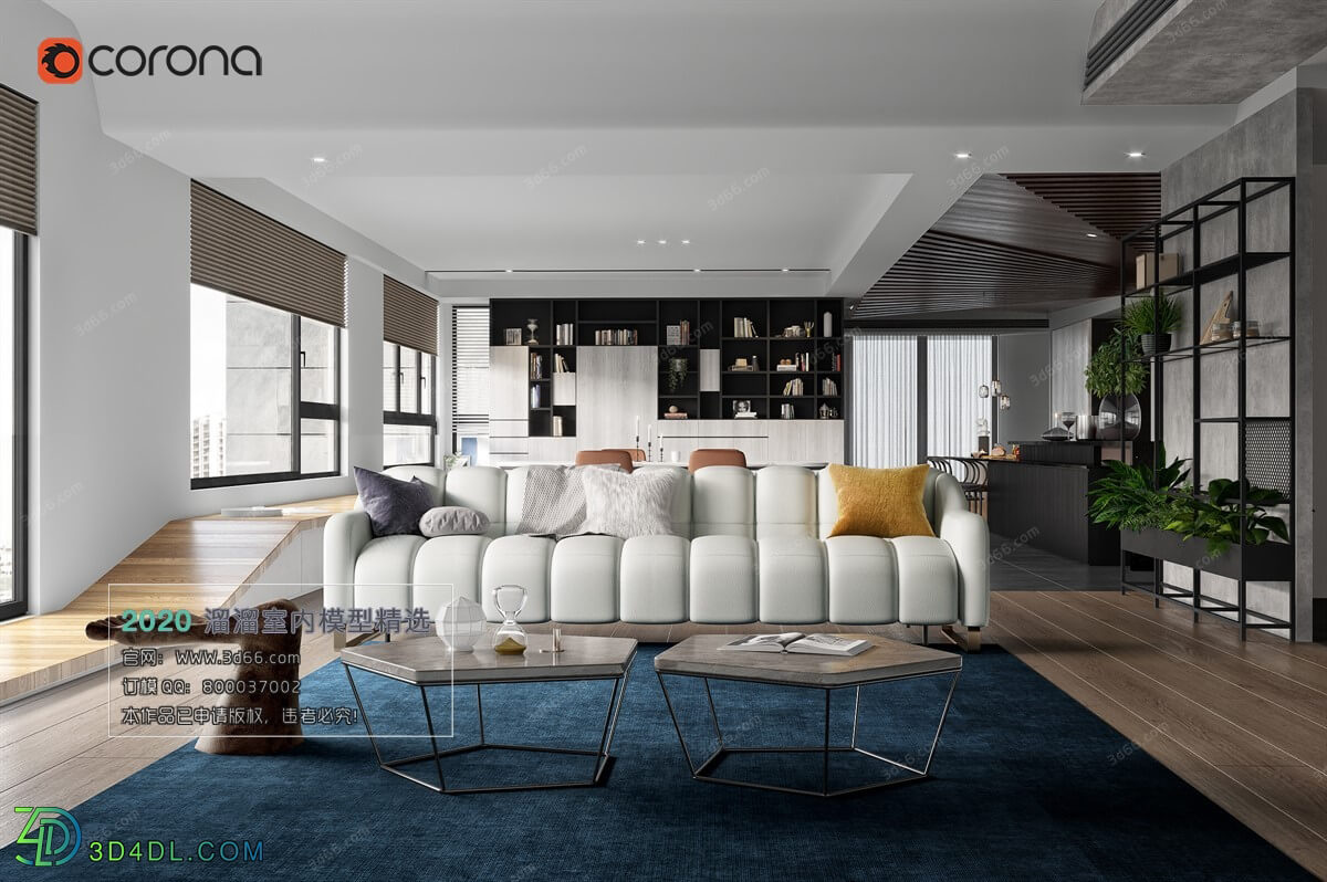 3D66 2020 Living Room Modern Style A078