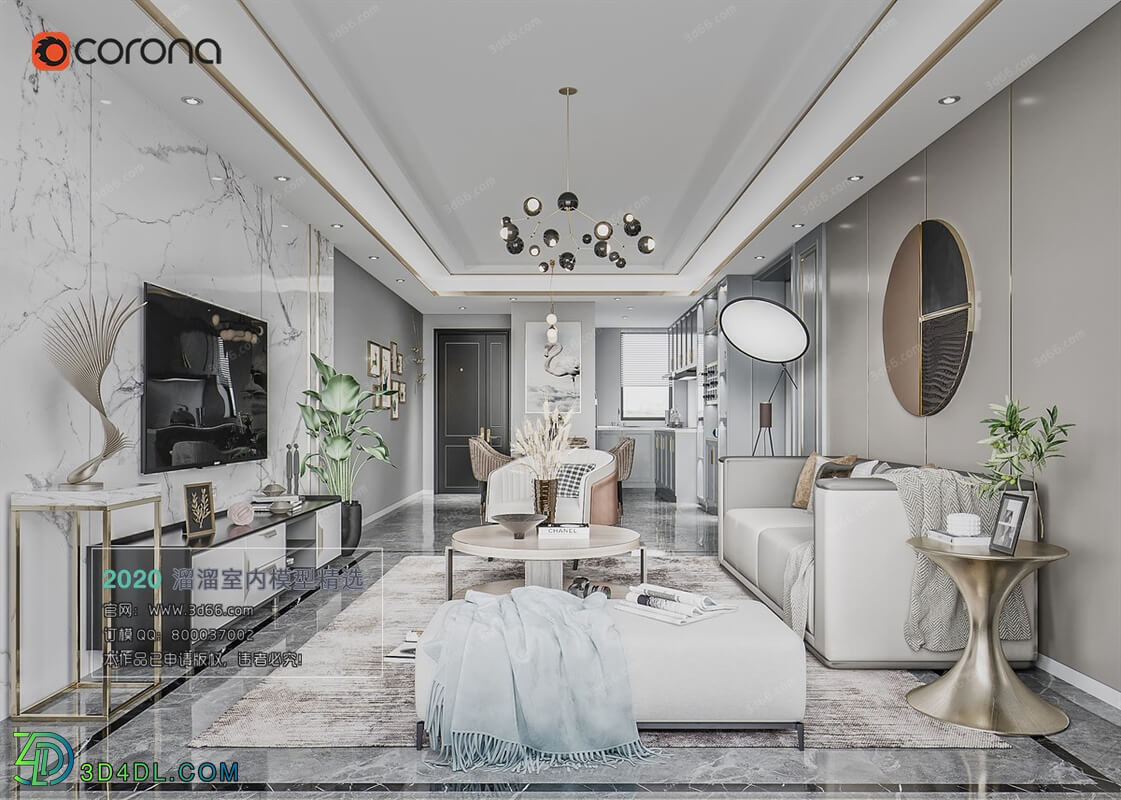 3D66 2020 Living Room Modern Style A085