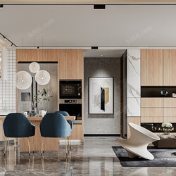 3D66 2020 Living Room Modern Style A096 