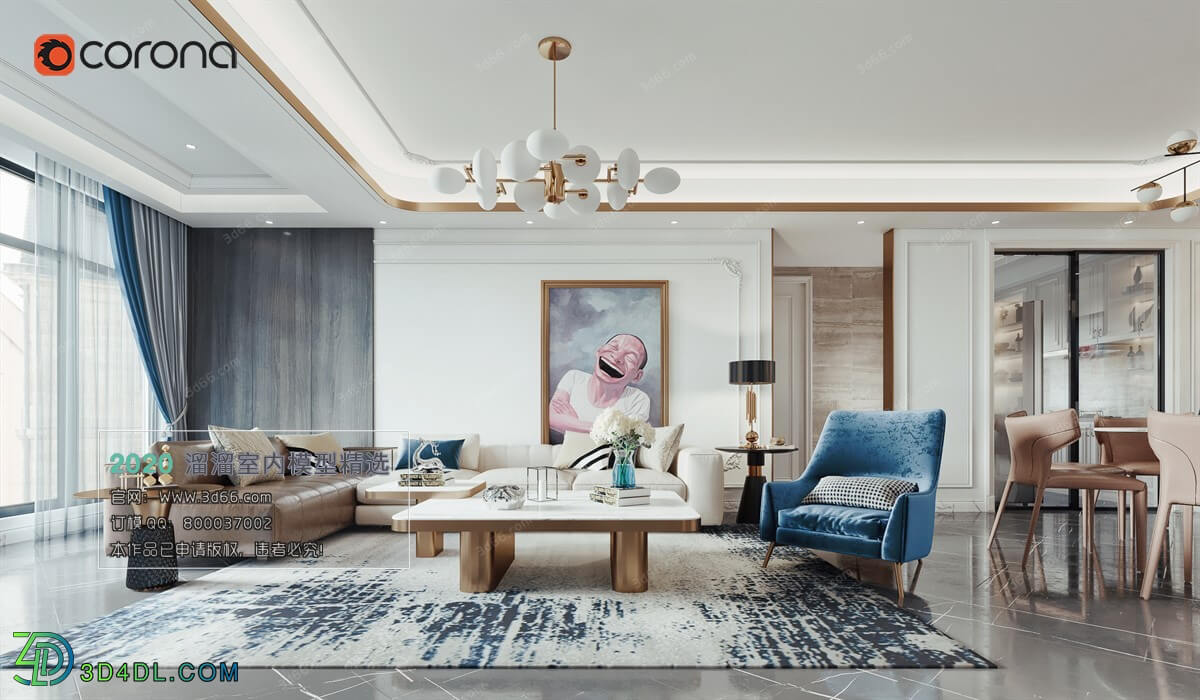 3D66 2020 Living Room Modern Style A097