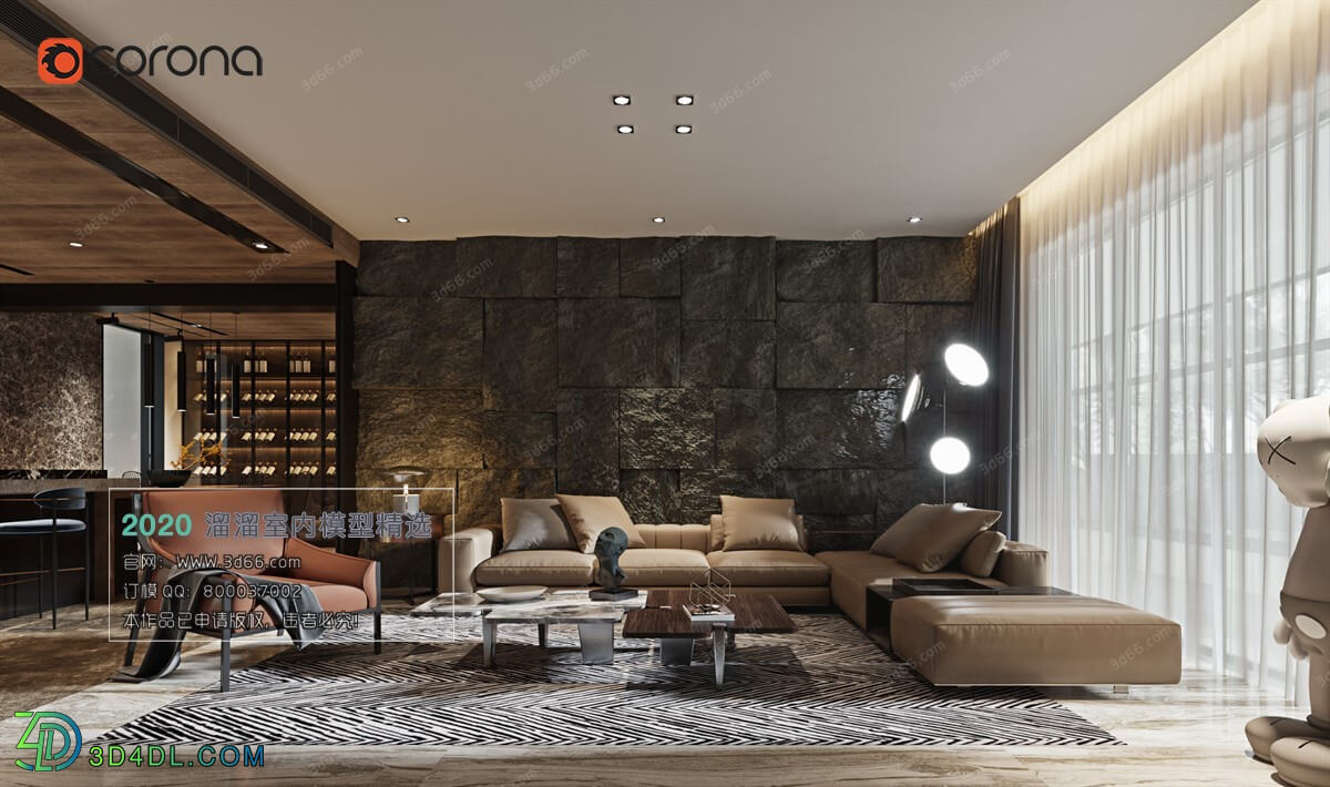 3D66 2020 Living Room Modern Style A101