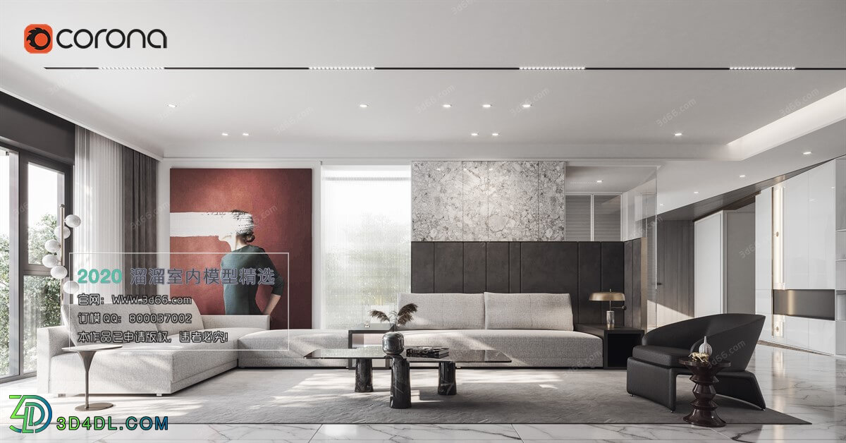 3D66 2020 Living Room Modern Style A103