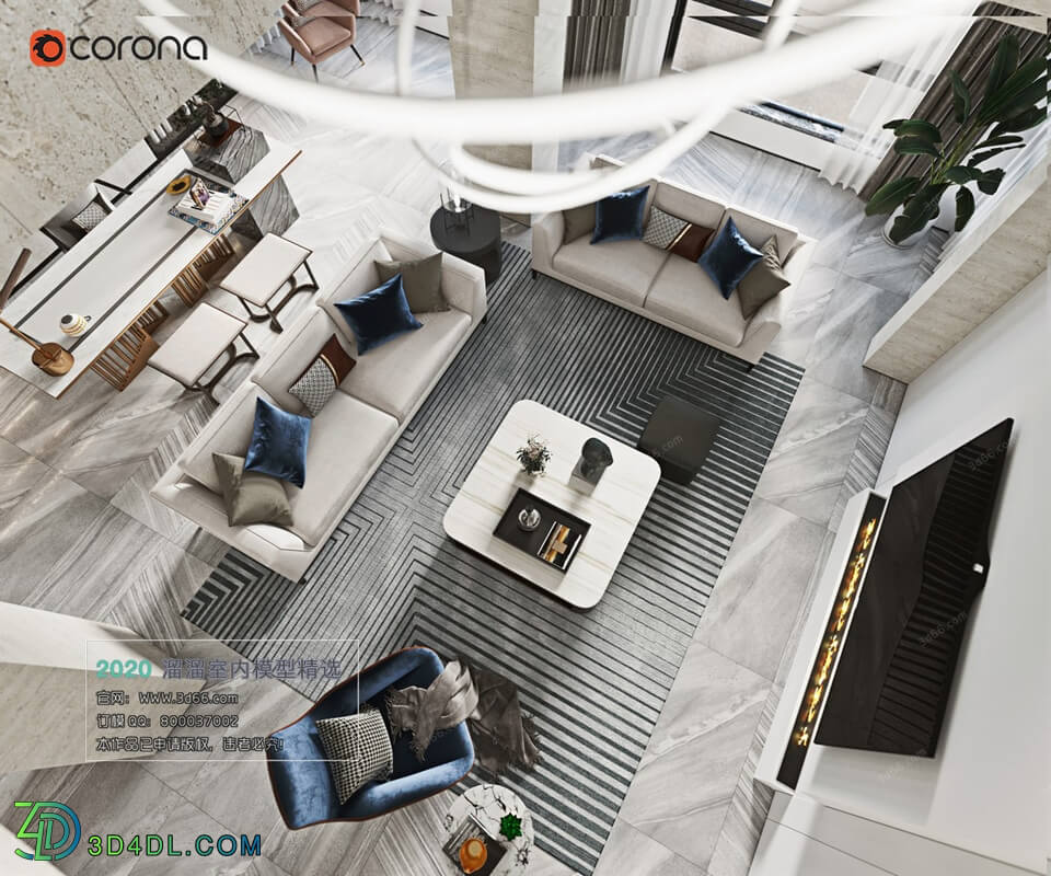 3D66 2020 Living Room Modern Style A104