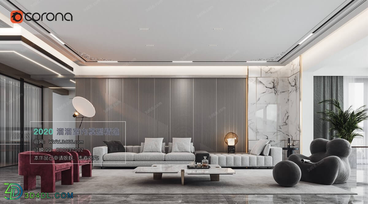 3D66 2020 Living Room Modern Style A106