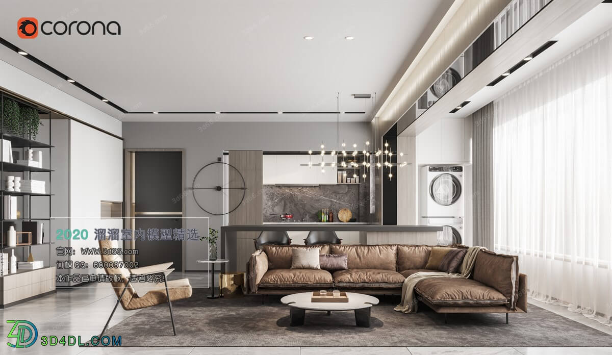 3D66 2020 Living Room Modern Style A107