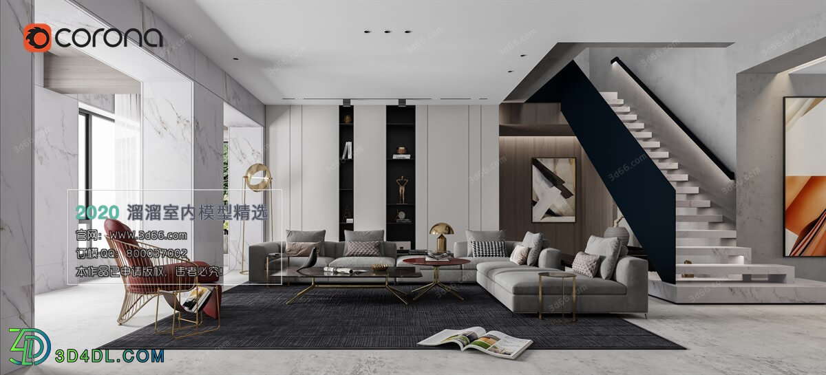3D66 2020 Living Room Modern Style A113