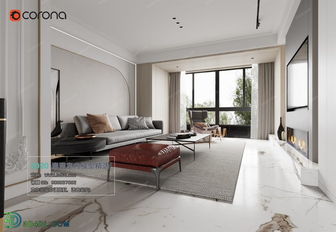 3D66 2020 Living Room Modern Style A114